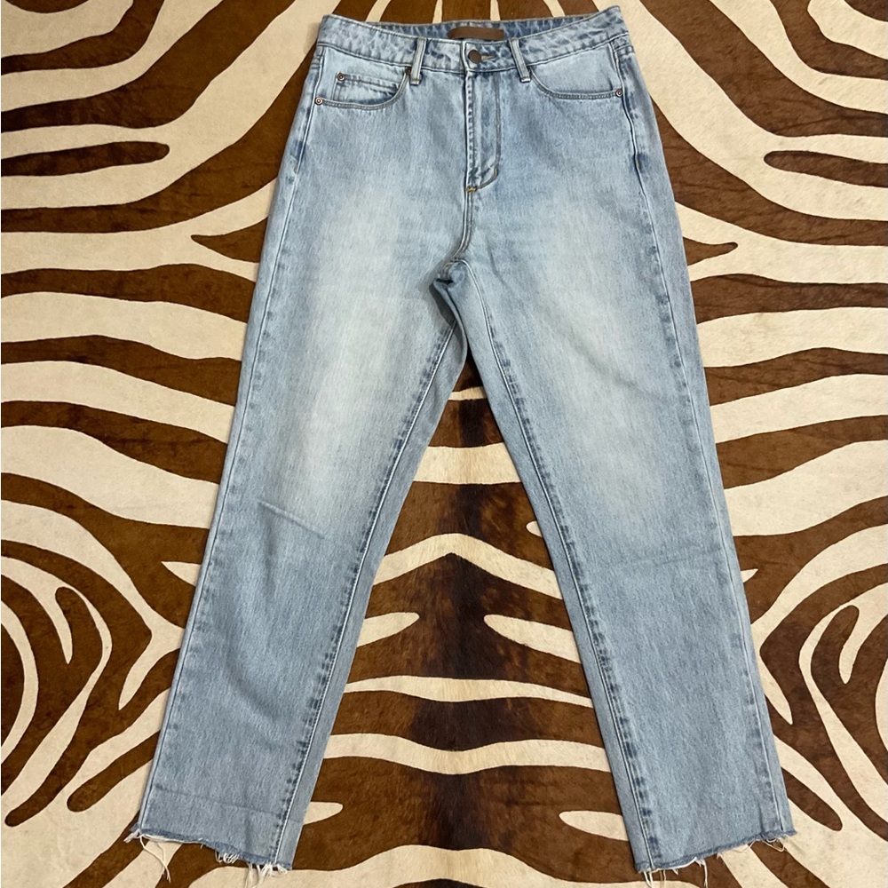 Nordstrom Light wash high waisted mom jeans